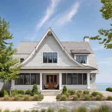 Elegant house owned by a first -time home buyer who learned about jumbo loan options on Homebuyer.com