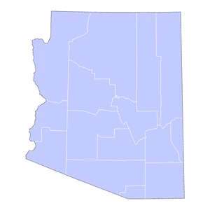 Arizona county-level mortgage loan limits heatmap for 2026