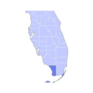 Florida county-level mortgage loan limits heatmap for 2026