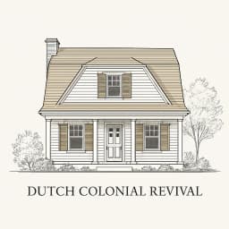 Dutch Colonial Revival style house