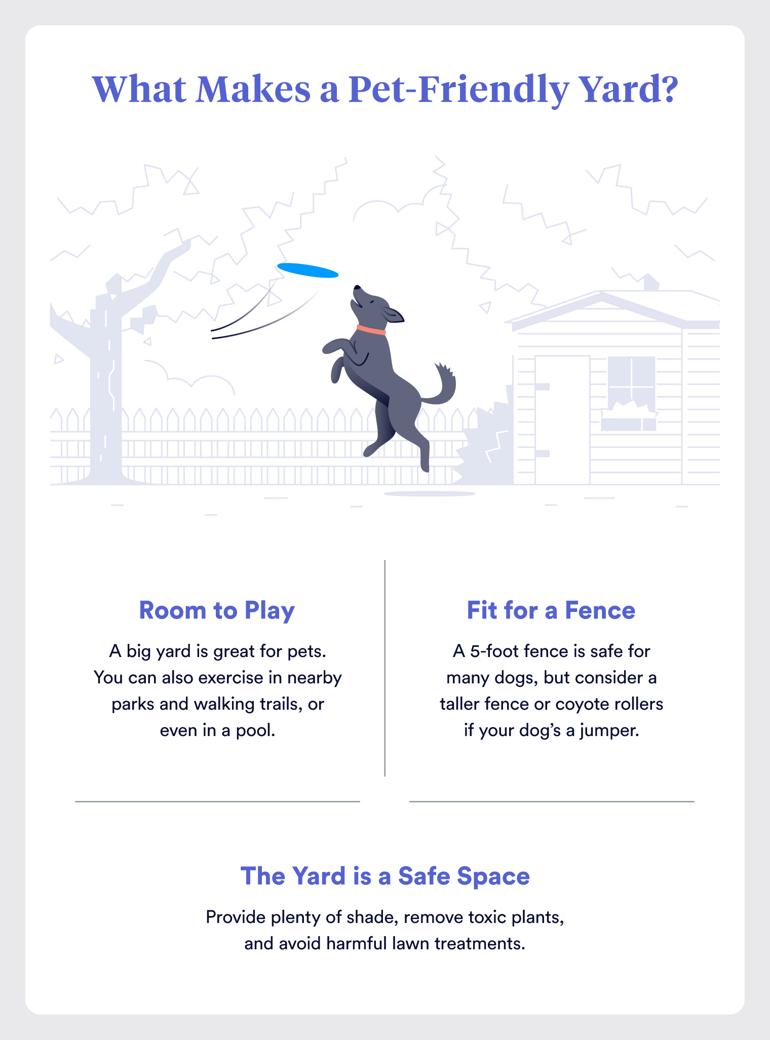 Graphic: How to make your new backyard as friendly for your pets as possible
