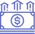 Icon: the dollar goes up