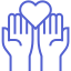 Empathy icon - Heart in Hand (not the Vertical Horizon song)