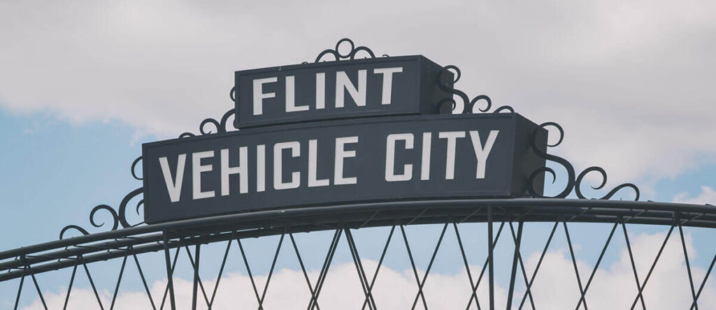 Flint, Michigan Welcome Sign