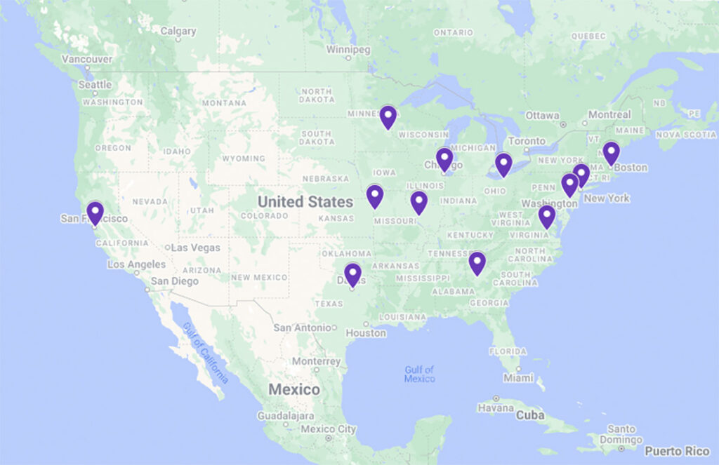 The 12 Federal Reserve Bank Locations